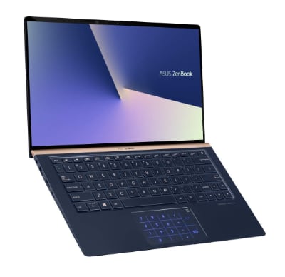 Matériels informatiques : visuelle d'un Asus Zenbook